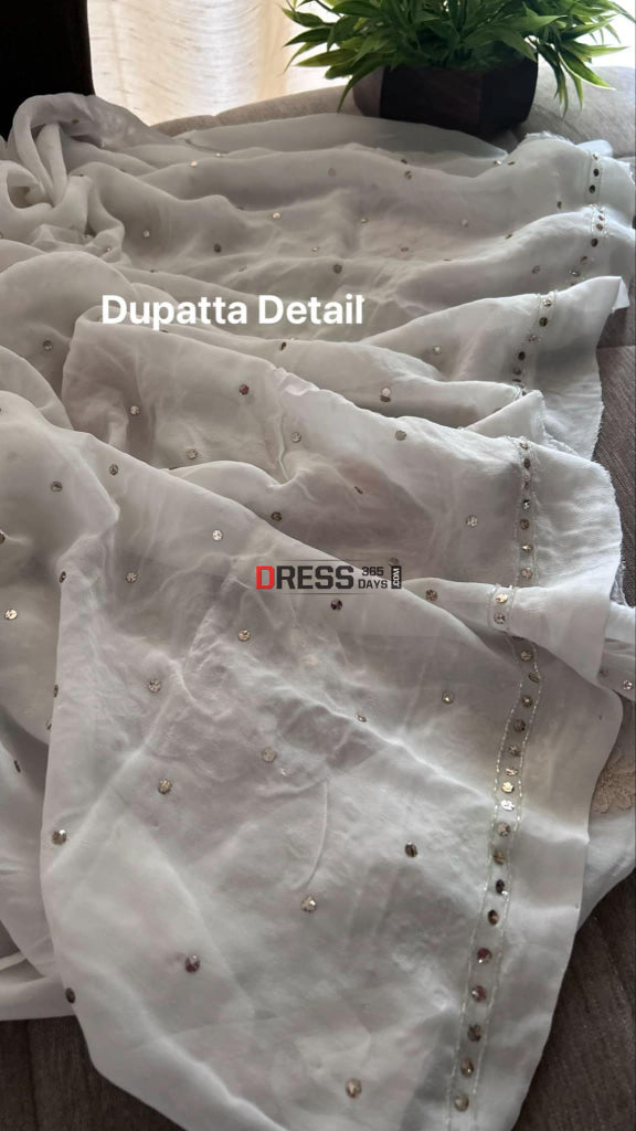 Cut Dana Pearl Gota Patti Kurta Dupatta Set (Viscose Georgette) Chikankari Suits