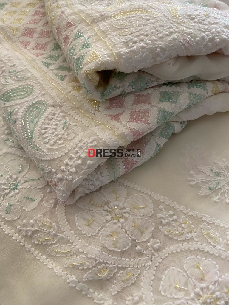 Designer Cut Dana Chikankari Suit Suits