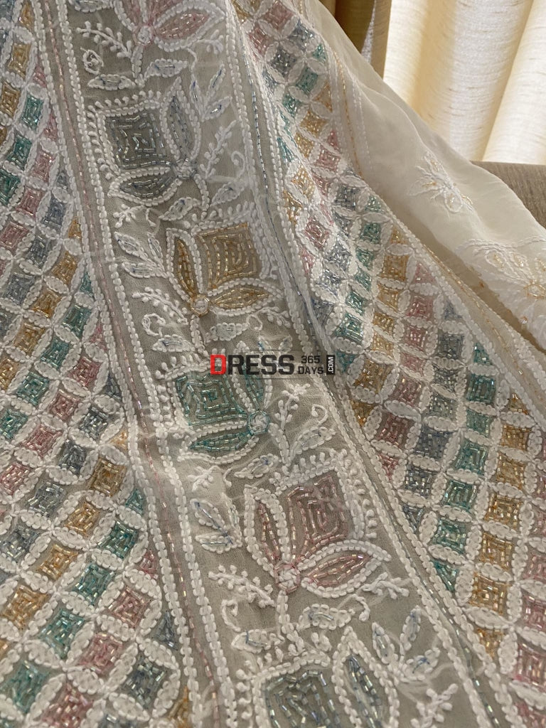 Designer Cut Dana Chikankari Suit Suits