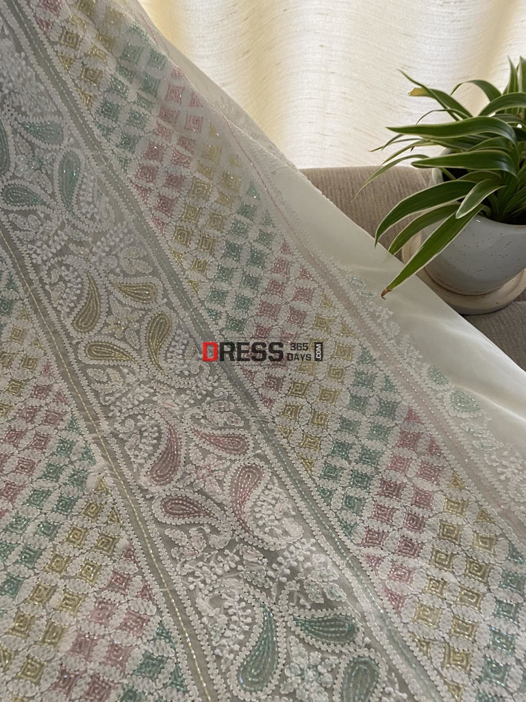 Designer Cut Dana Chikankari Suit Suits