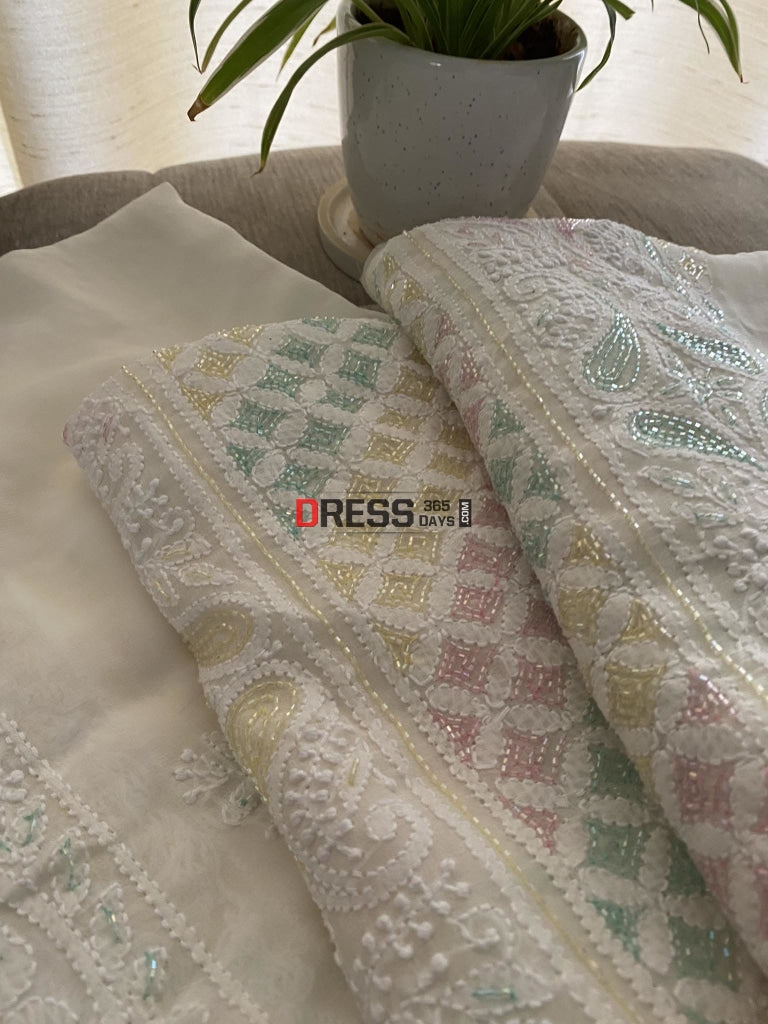 Designer Cut Dana Chikankari Suit Suits