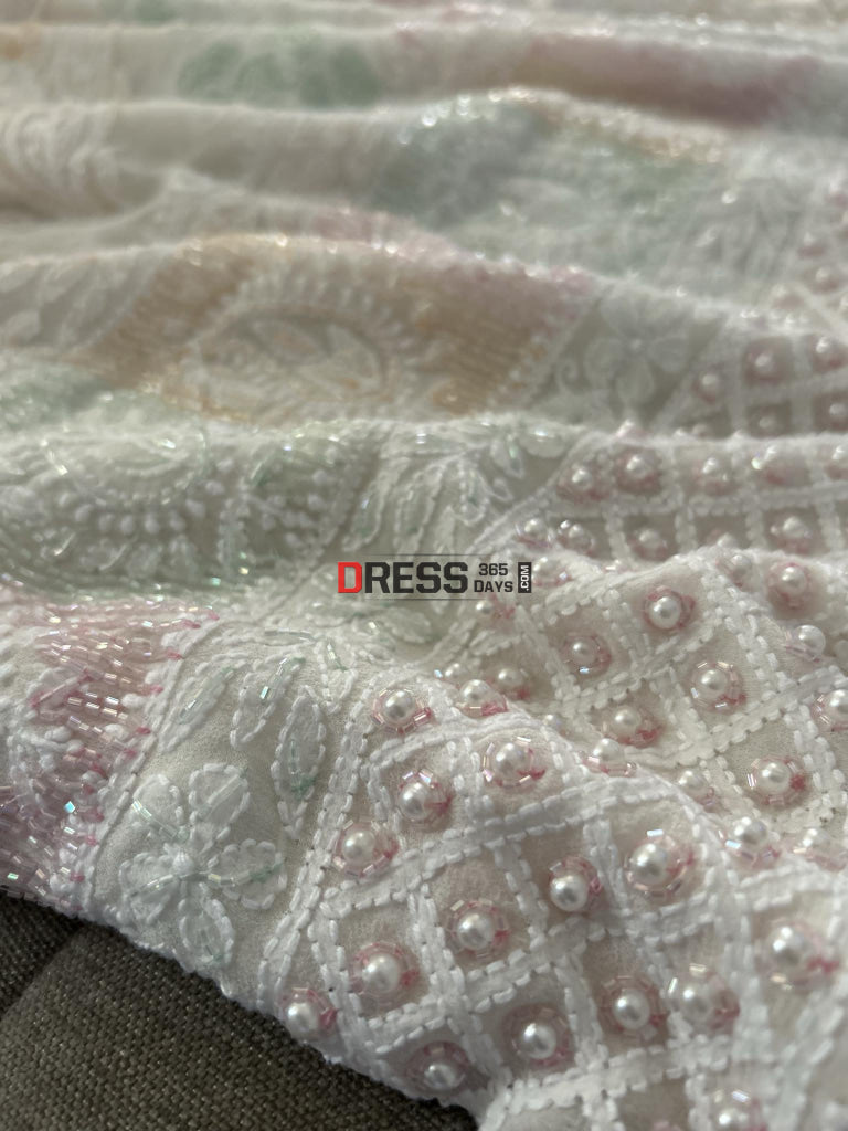 Heavy Cut Dana Work Chikankari Suit (Kurta & Dupatta) Suits