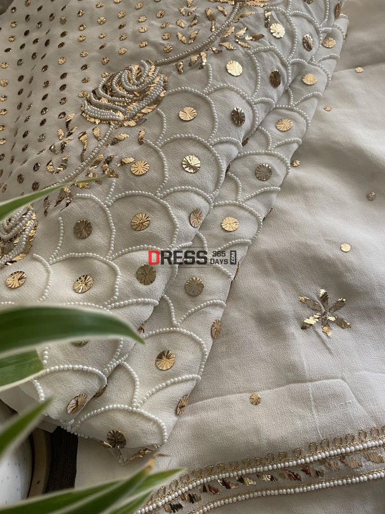 Masterpiece Kamdani & Pearl Suit Chikankari Suits