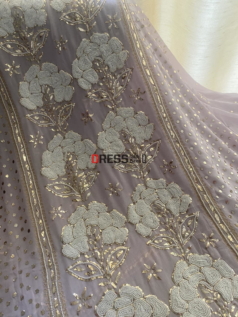 Masterpiece Lilac Kamdani & Pearl Suit Chikankari Suits