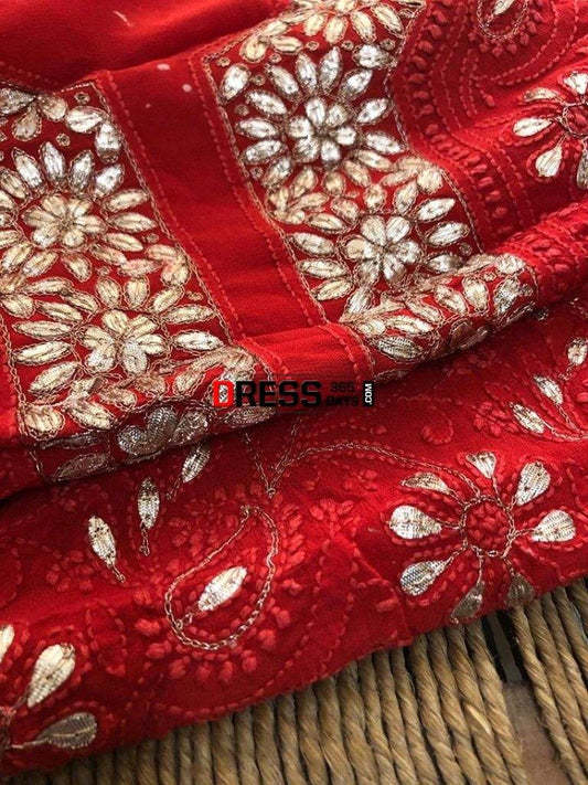 Gota Patti Chikankari Suit Suits