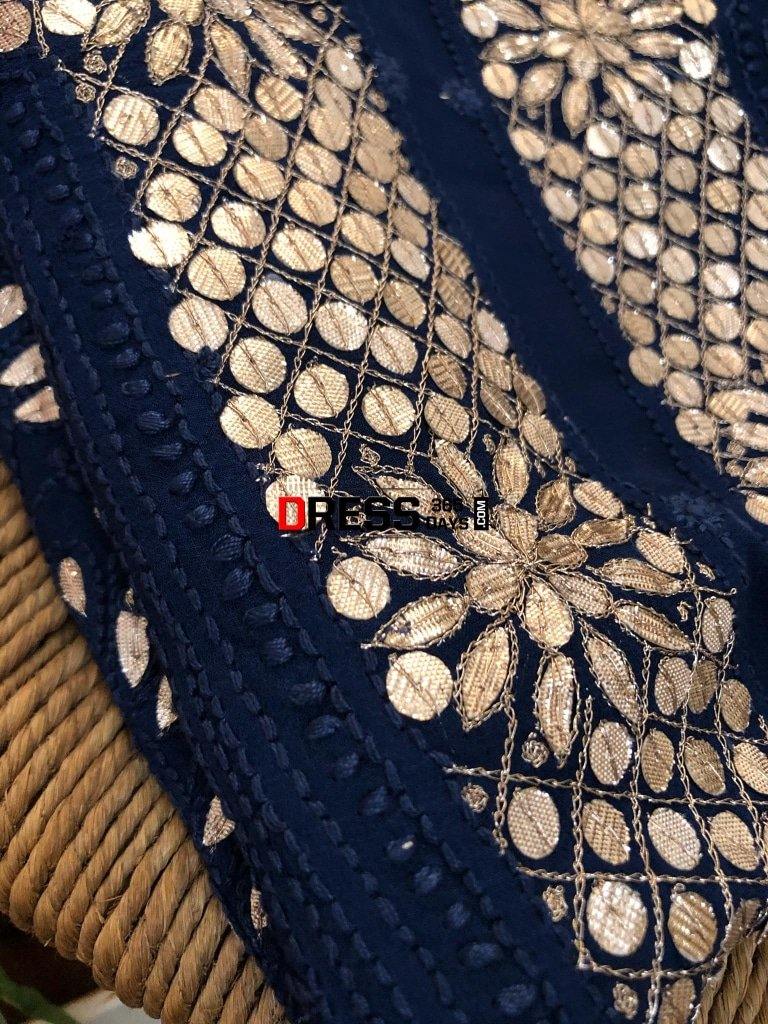 Gota Patti Lucknowi Chikankari Suit Suits