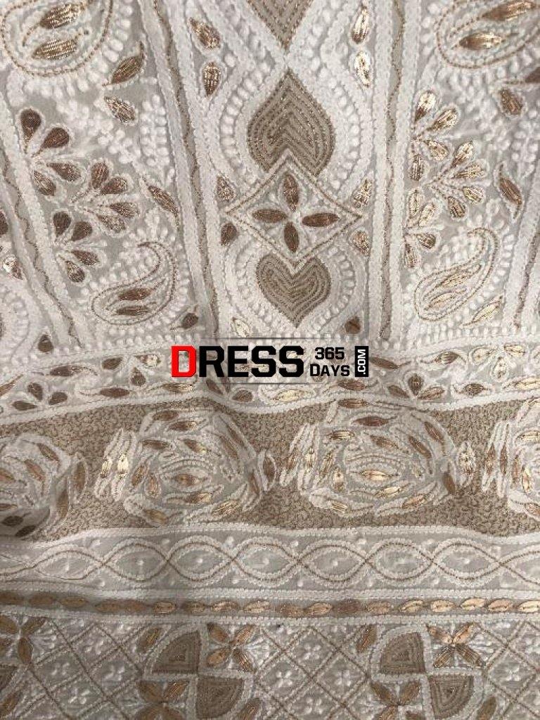 Ivory Gota Patti Chikankari Suit Suits