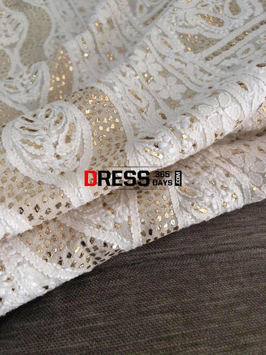 Ivory Kamdani Chikankari Suit Suits