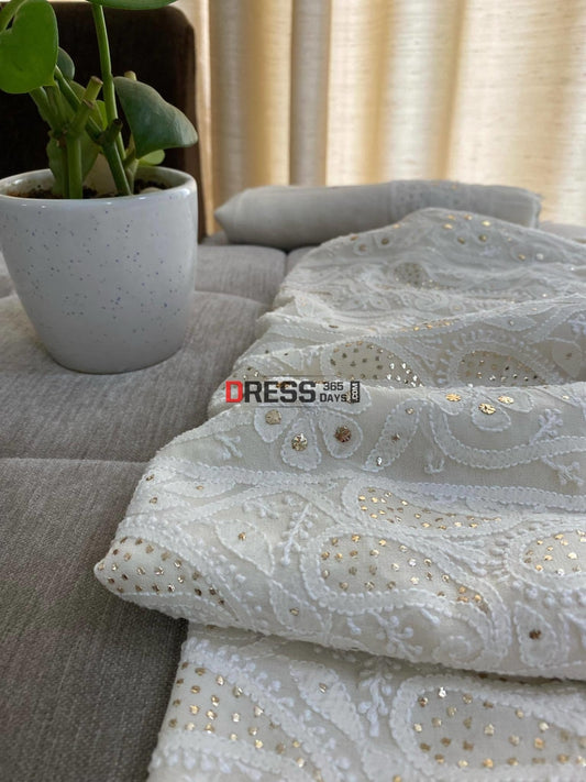 Ivory Lucknowi Chikankari Suit Suits