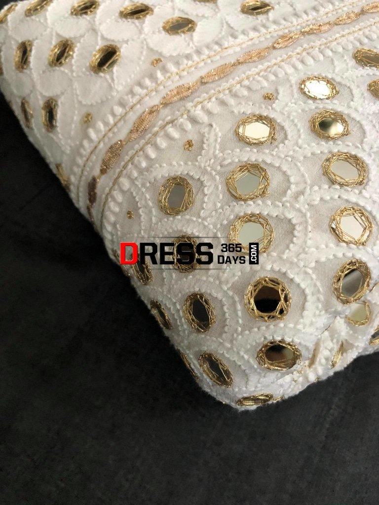 Mirror And Gota Patti Chikankari Lehenga Skirt (Lehenga Only)