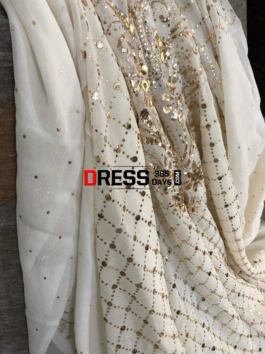 Mukaish Work Designer Suit Chikankari Suits