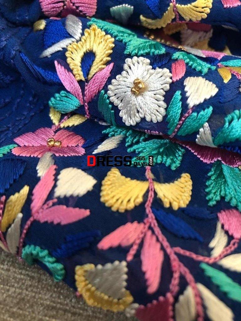 Parsi Gara Chikankari Suit Suits