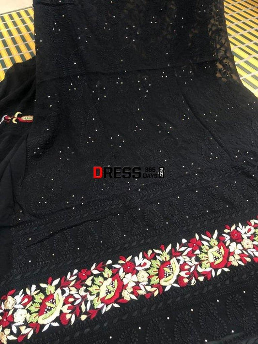 Parsi Gara Daaman Chikankari Suit Suits