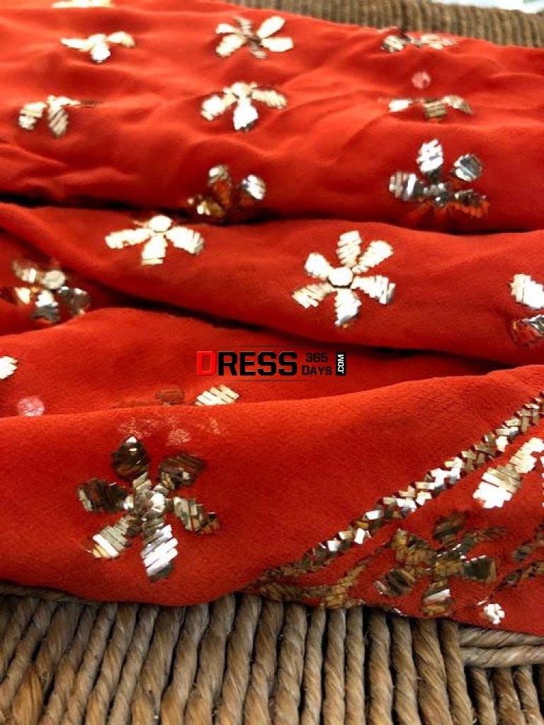 Party Wear All Over Mukaish Suit Chikankari Suits