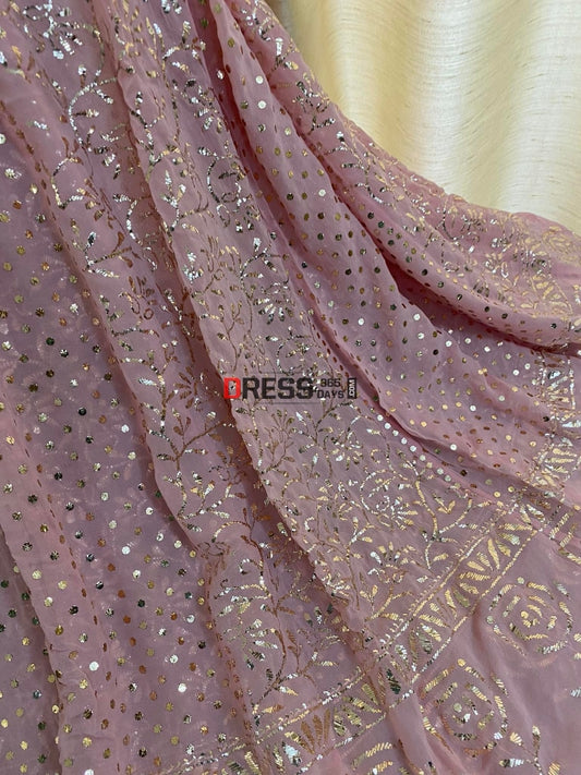 Pastel Pink Masterpiece Kamdani Lehenga Set