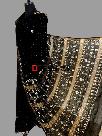 Semi Chanderi Mukaish Saree